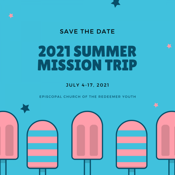 Youth Group Announces 2021 Mission Trip Dates